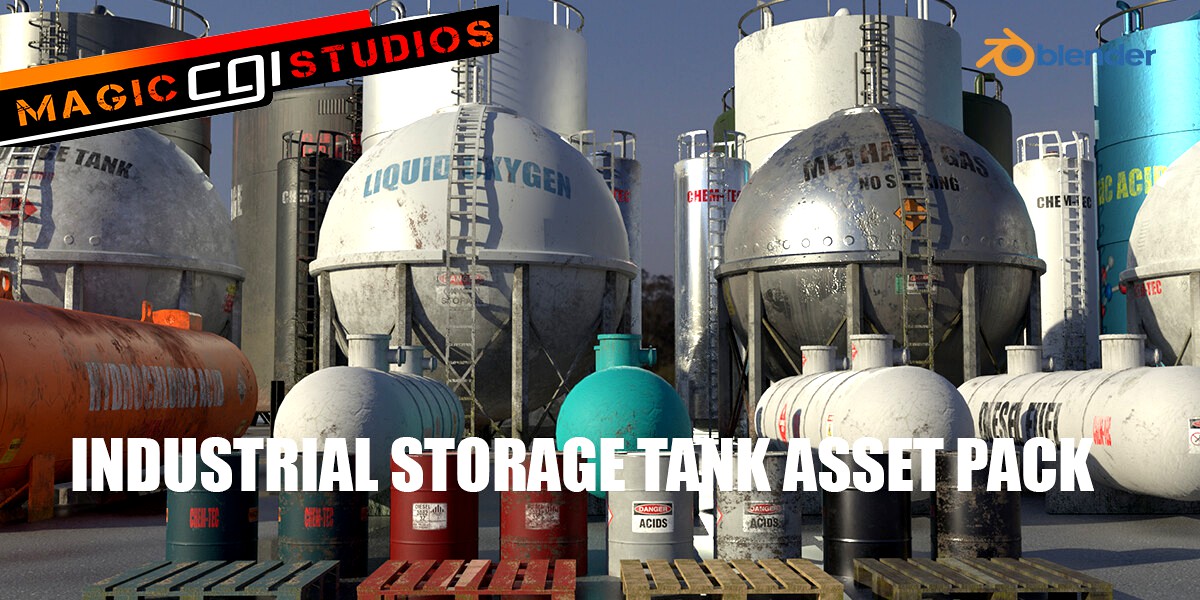 Industrial Storage Tank Asset Pack