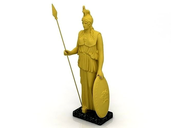 3D Athena Statue model