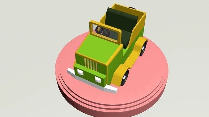 Low Poly 3D Car Model