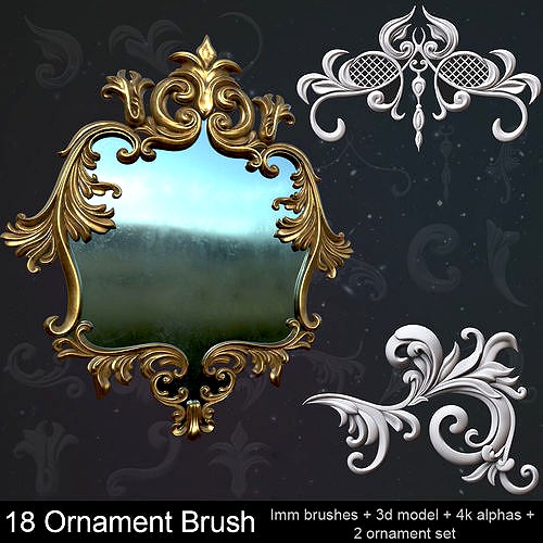 Ornaments Brushes with IMM Brushes and Ornament Sets
