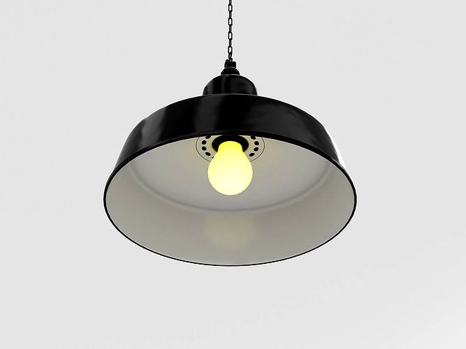 Industrial Black Hanging Chain Light