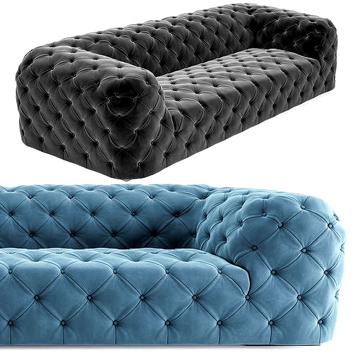 Baxter Sofa Chester Moon Black and Blue