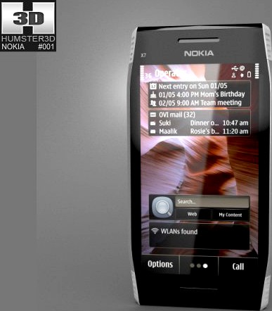 Nokia X7 00 3D Model