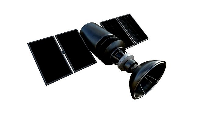Satellite D06 Steel Black - SciFi Space Design
