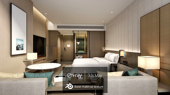 Hotel Room - 04- 3D Model
