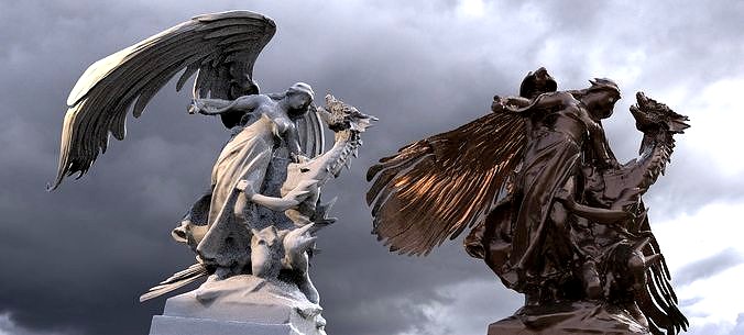 Angel and Demon statue 2 designs