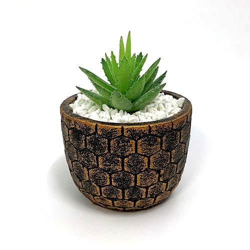 Honeycomb Planter Mold - Include Pot file for print | 3D