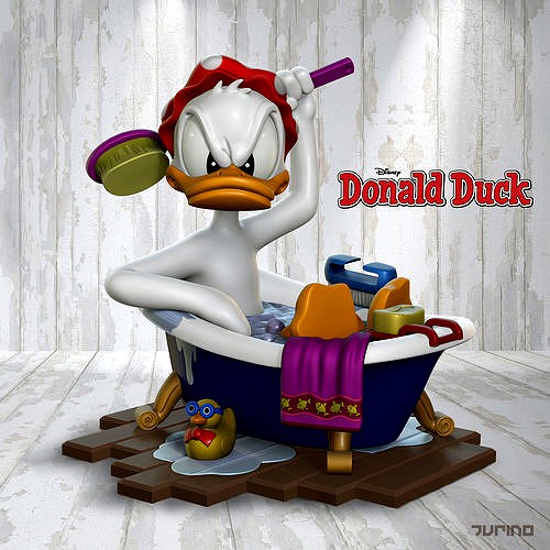 Donald Duck Bath | 3D
