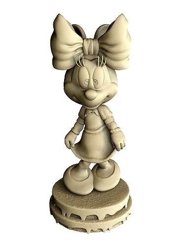 Minnie Mouse oops for 3d print  assembly model | 3D
