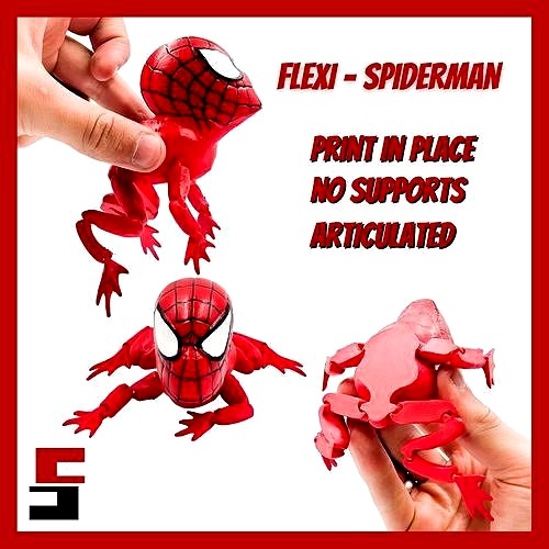 SpiderMan Flexi Toad Frog articulated  no supports  | 3D