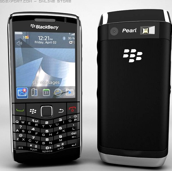 BlackBerry Pearl 3G 9100 3D Model
