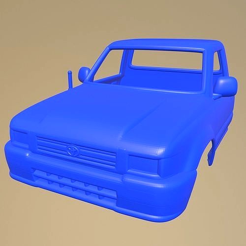 TOYOTA HILUX DOUBLE CAB 1988 PRINTABLE FRONT BODY | 3D
