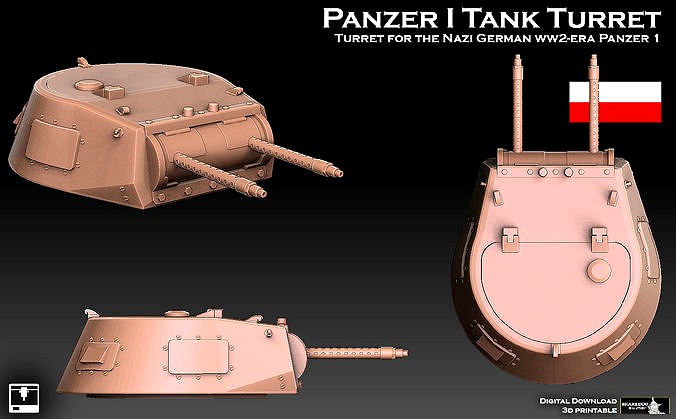 Panzer 1 Tank Turret | 3D