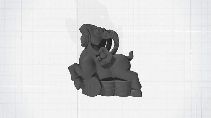 Chinese Zodiac - THE GOAT - 12 Animal Designations 3D Model | 3D