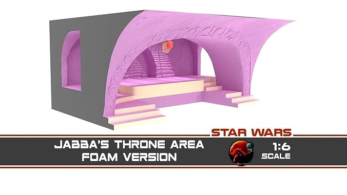 Jabbas Throne Area - small Foam version - 1-6 | 3D