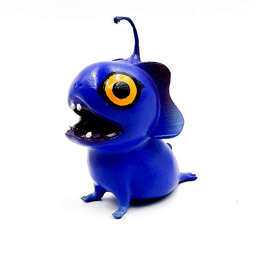 Blue from the sea beasts with Open Mouth | 3D