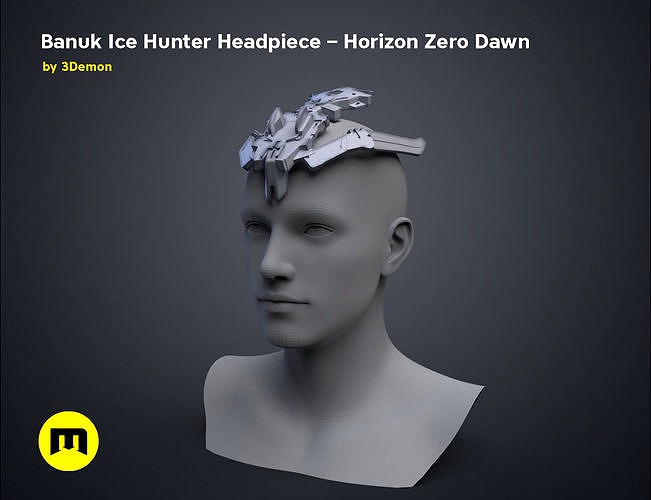 Banuk Ice Hunter Headpiece - Horizon Zero Dawn | 3D