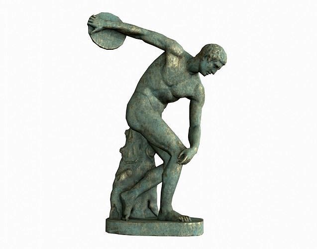 Discobolus Statue - Bronze