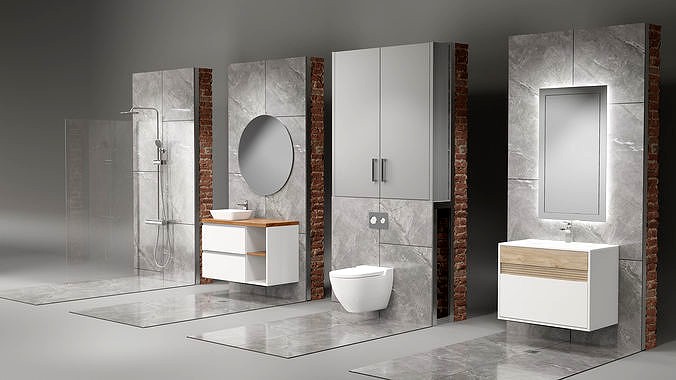 Luxury Bathroom Assets Set 1