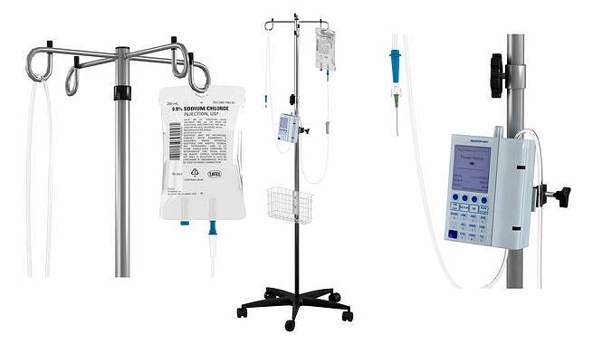 IV Stand Pool With Infusion Pump