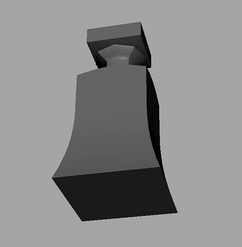 very low poly perfume bottle