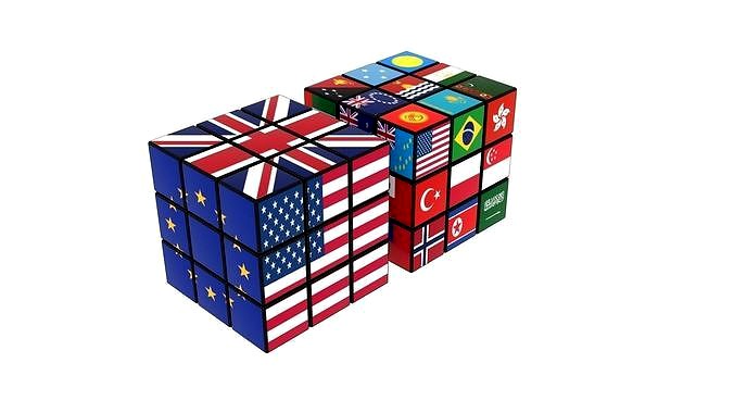 Rubiks Cubes With Flags