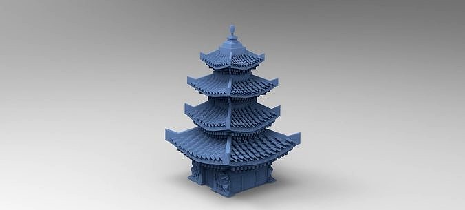Stylized Chinese tower