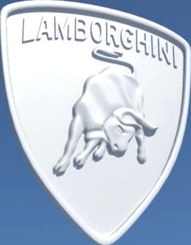 Download free Lamborghini logo 3D Model
