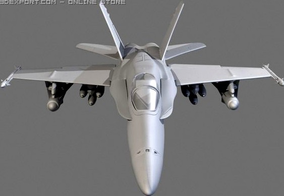 F18 Airplane 3D Model