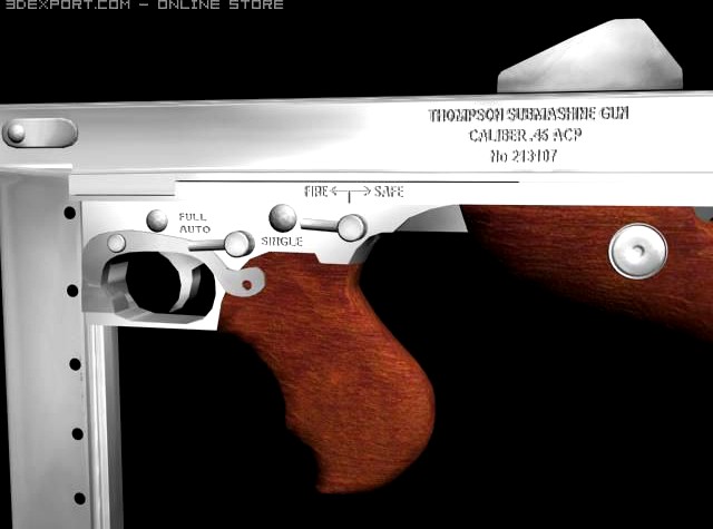 Thompson Gun M1 3D Model