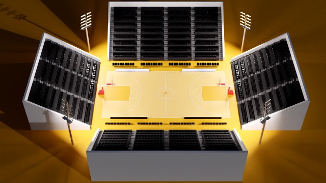 Basketball Arena LowPoly style