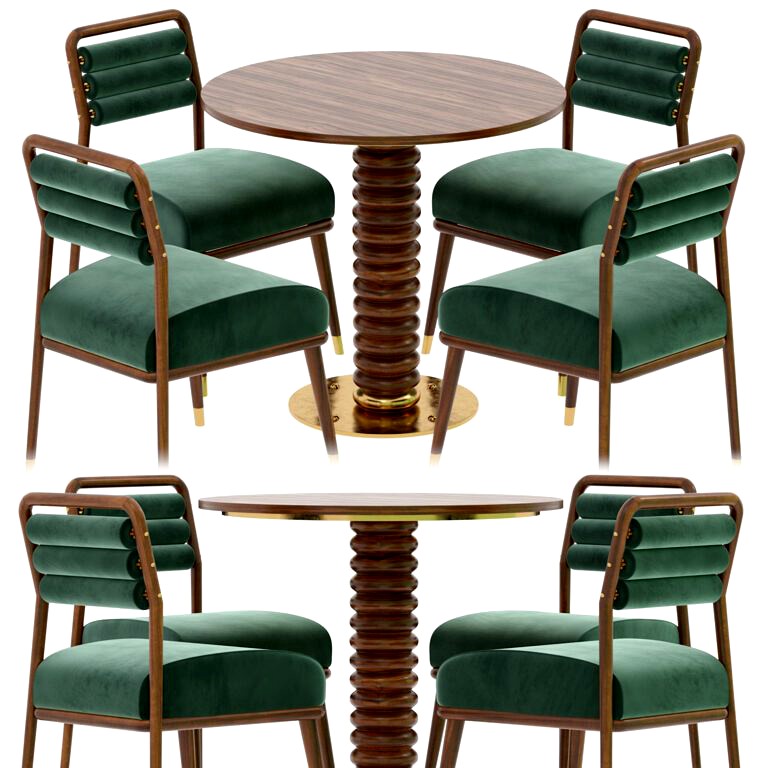 Dining table and chair by Mezzo (338218)