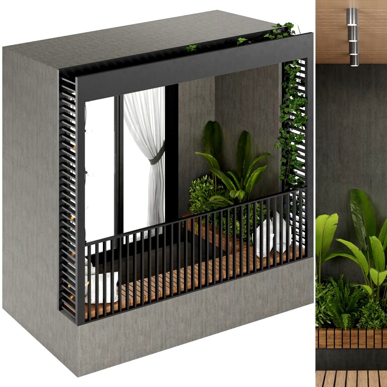 Apartment Modern Balcony 02 (339636)