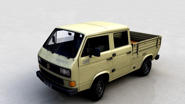volkswagen transporter pickup double cab syncro 1987