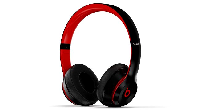 beats solo3 wireless black-red