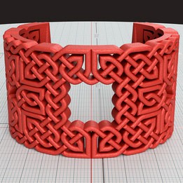Celtic Wedding Knotwork Torc/Cuff/Bracelet