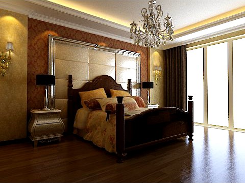 Photorealistic Bedroom 0031 3D Model