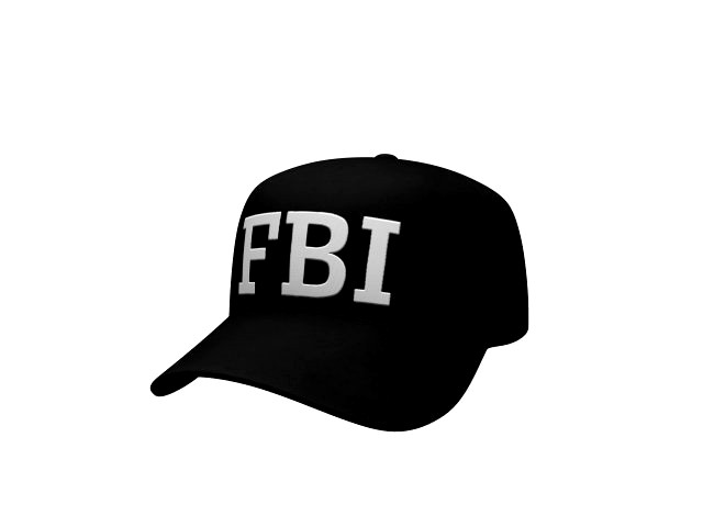 3d fbi cap