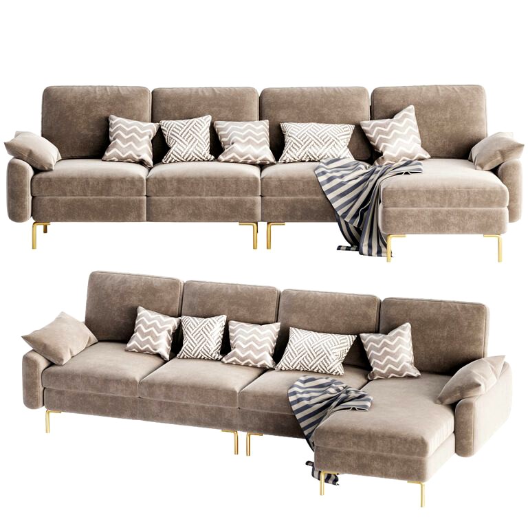 Piece Upholstered Sectional Sofa (347601)
