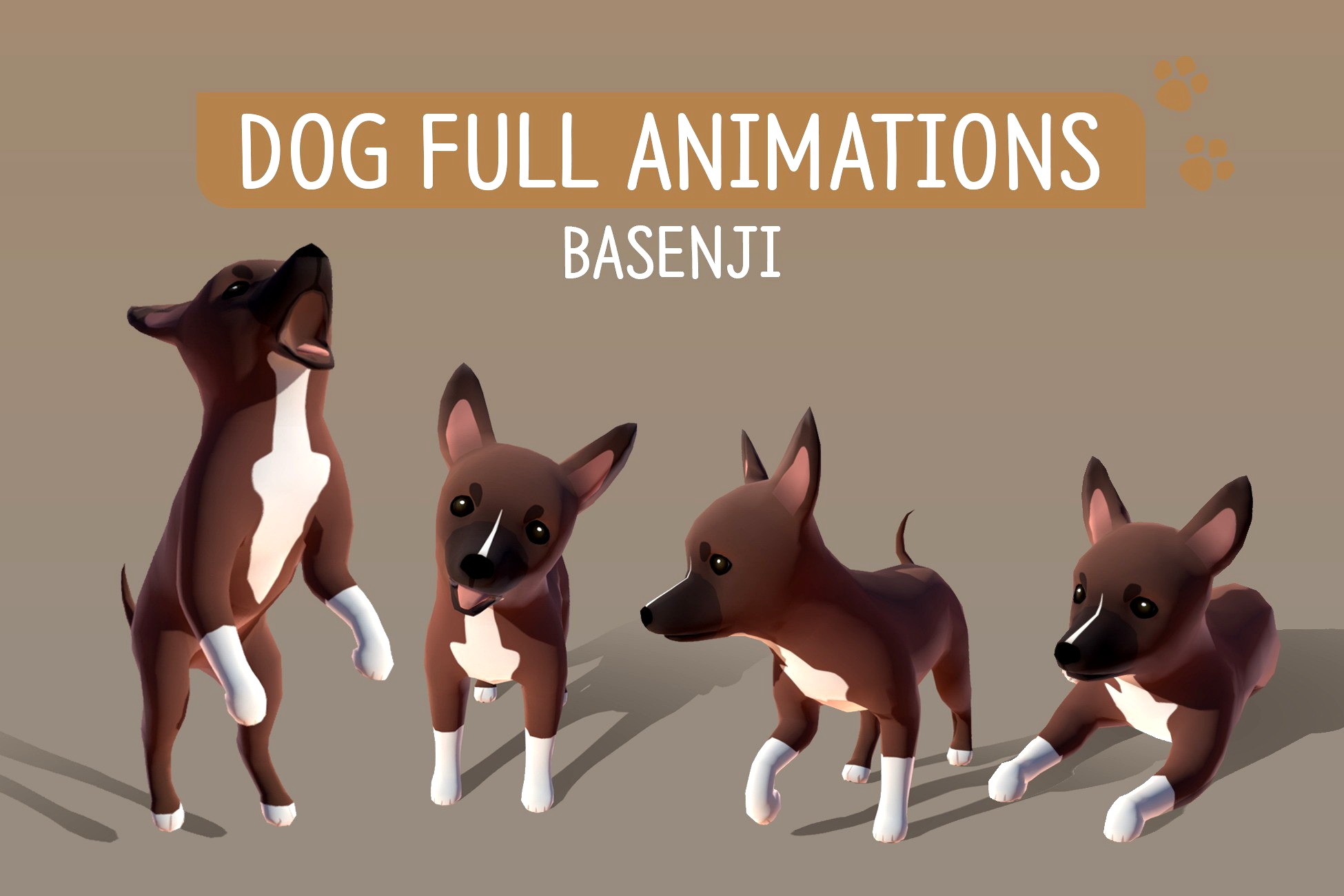 DOG Full Animations - Basenji