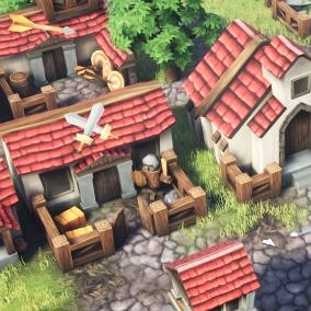 Stylized RTS Buildings & Props Pack
