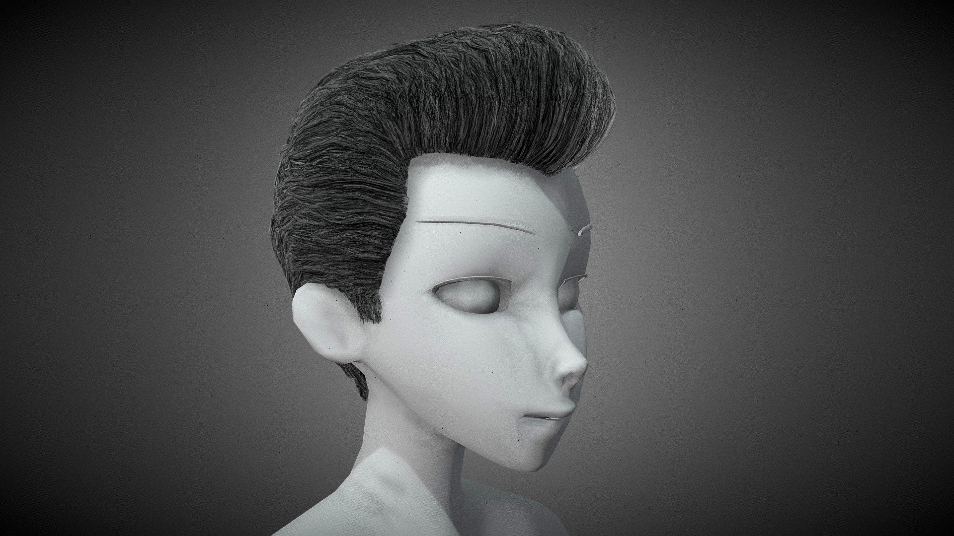 Male Hair Cards Style 4 -Quiff