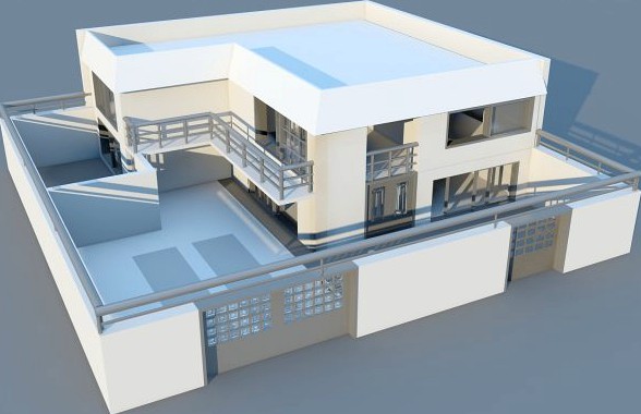 House MAX 2011 3D Model