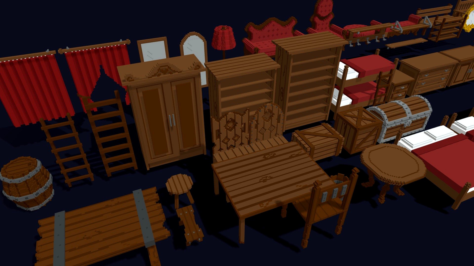 Voxel Props Pack - Interior