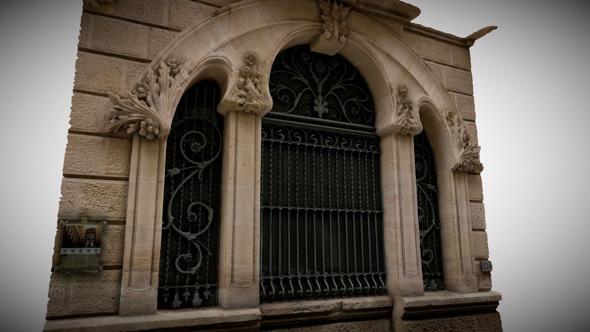 Antique Art Nouveau Window - Casa d'Escaló