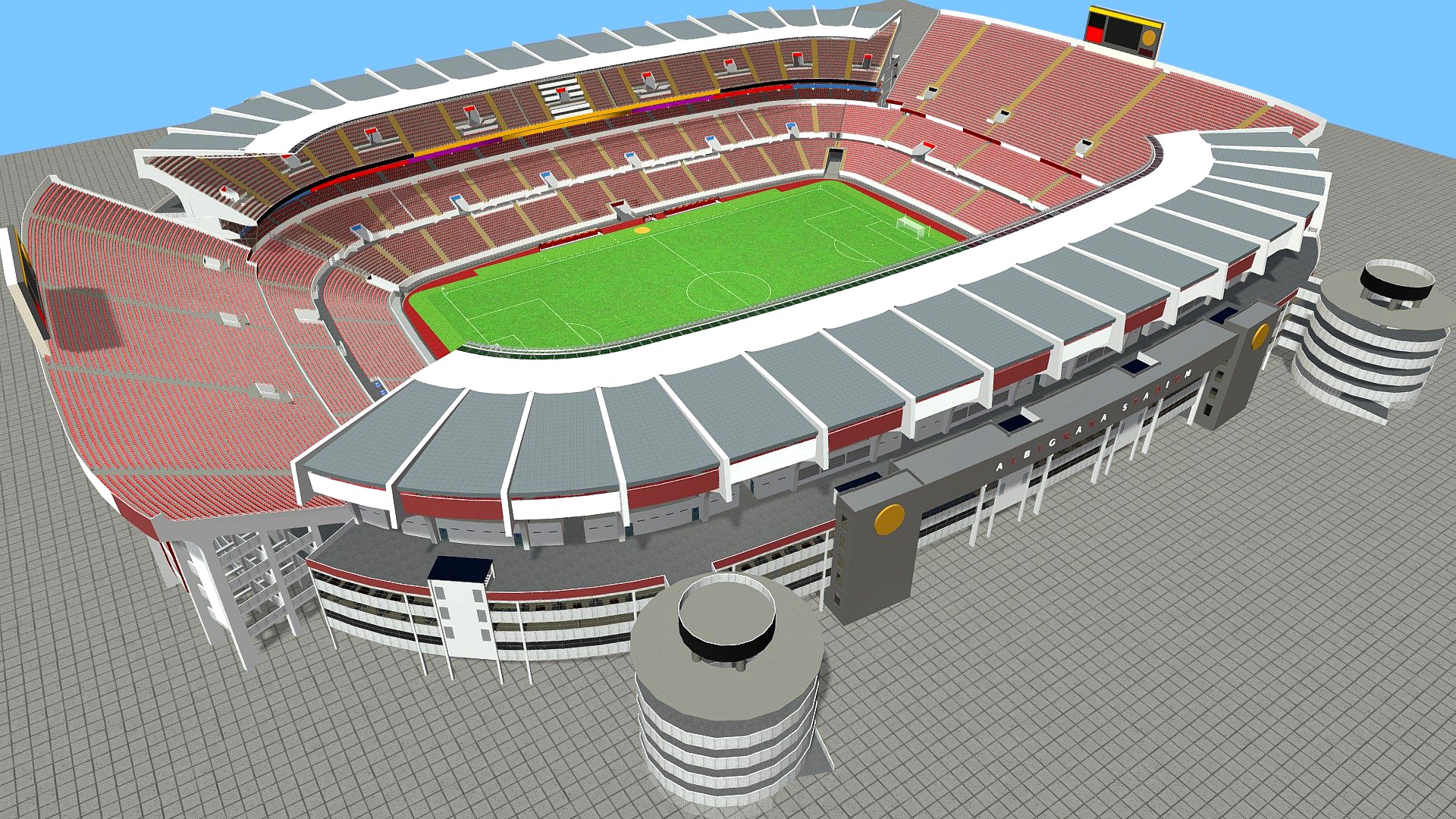 Fictional old stadium #3: Football club arena