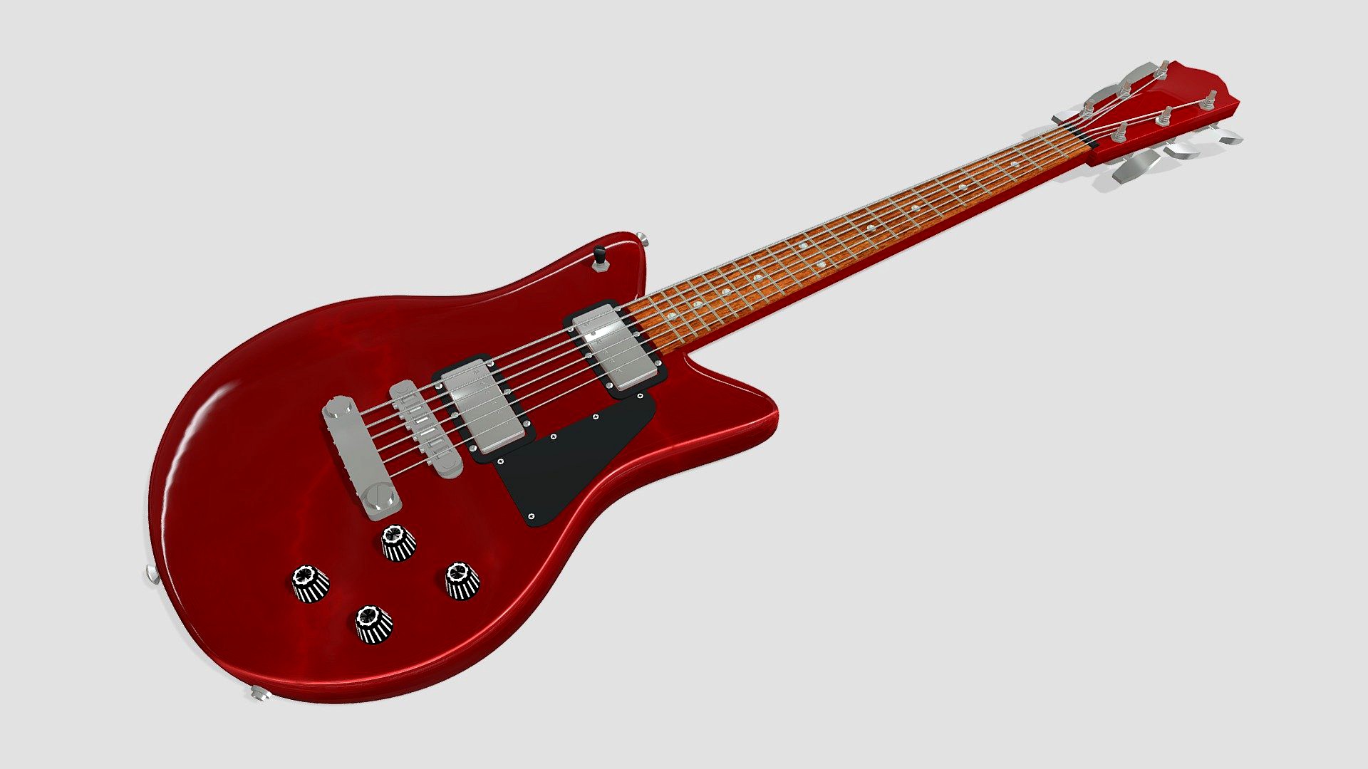 Guitar LG stylised in red