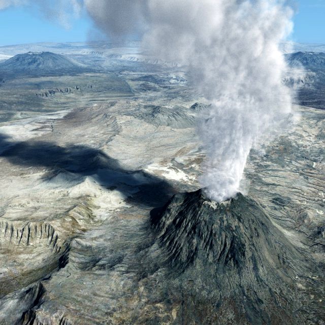 Volcanoes 3D Model