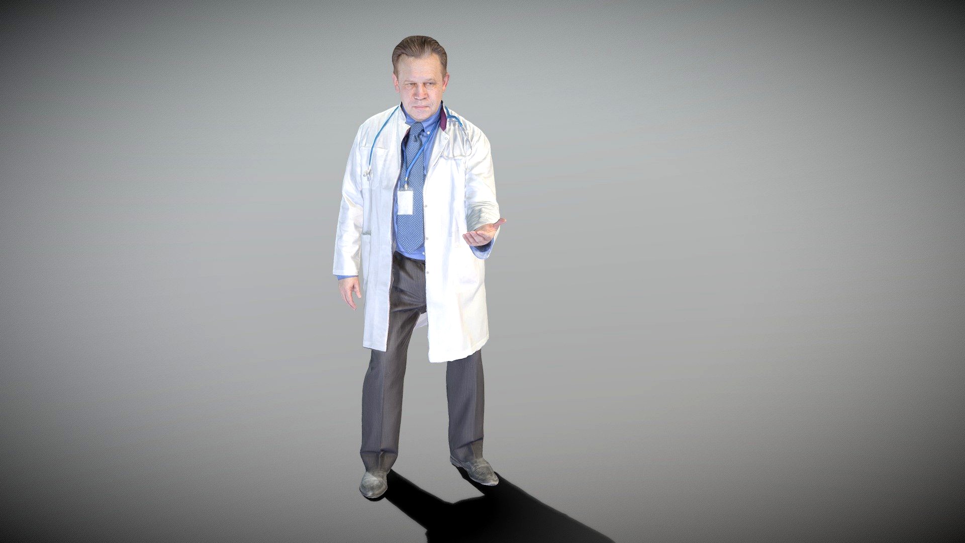 Male medical doctor posing 92