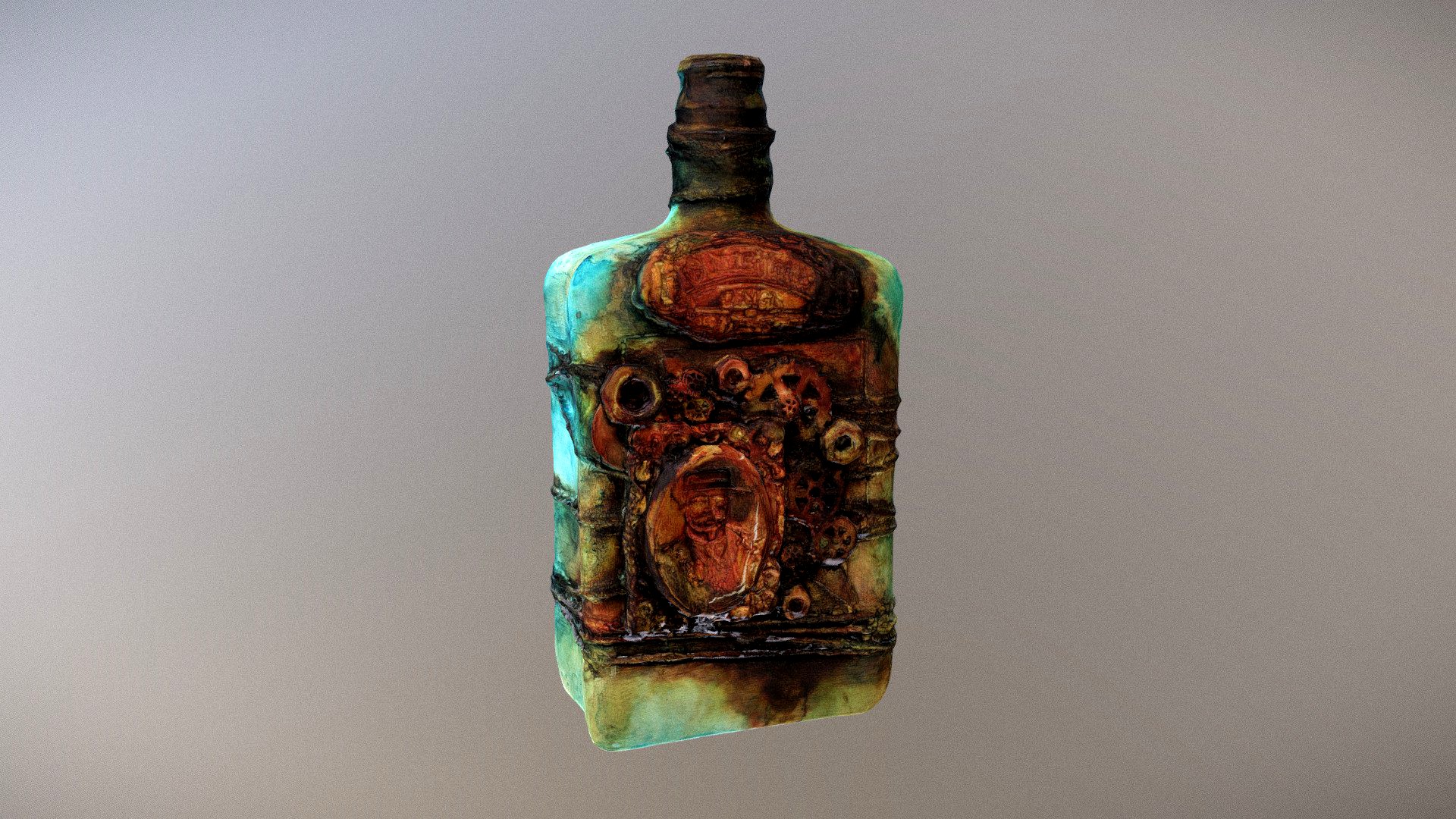 Steampunk bottle